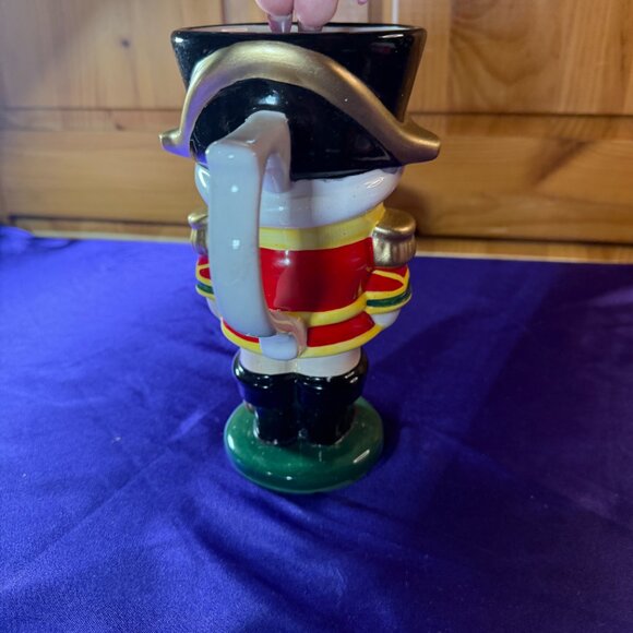 VTG ๐Teleflora Gift Nutcracker Ceramic Stein, Holiday Mug 16 fl oz - Picture 4 of 11